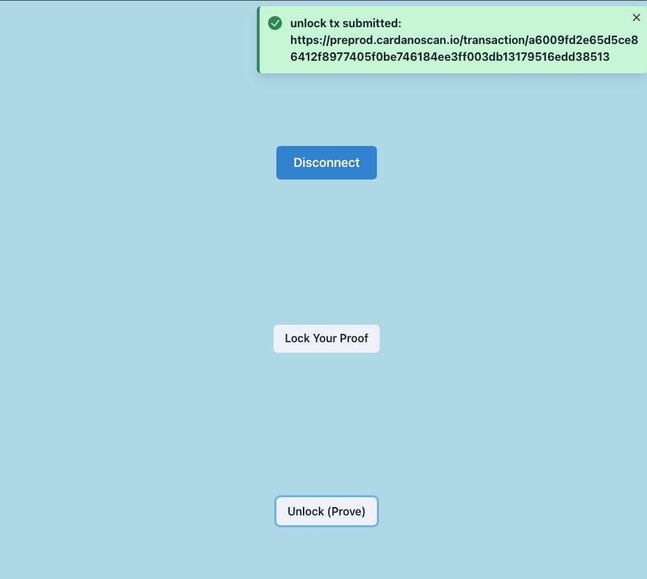 Unlock Transaction Flow